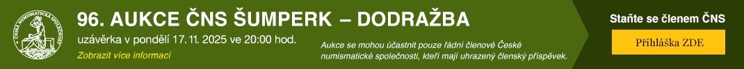 ČNS Šumperk, 96. aukce - INTERNETOVÁ DODRAŽBA NEPRODANÝCH POLOŽEK