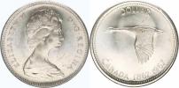 1 Dollar 1967 - 100. výročí konfederace       KM 70   Ag 800  23