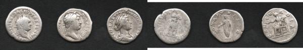 Konvolut denárů (Titus