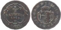 Cu 1/2 Krejcar 1789 H (pro Přední Rakousko)
