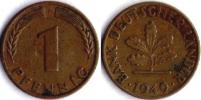 1 Pfennig 1949 F - Bank Deutscher Lander