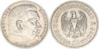 5 RM 1936 E - Hindenburg bez svastiky
