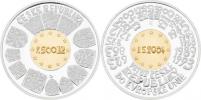 2500 Koruna 2004 - vstup do EU (bimetal 7.78g Au +
