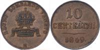 10 Centesimi 1849 M - větší typ