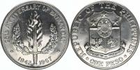 1 Peso 1967 - 25. výr. bitvy o Bataan      KM 195     Ag 900  26