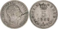 5 kr. 1858 A