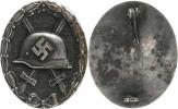 Odznak "Za zranění" 3. stupeň   černý nemagnet. kov