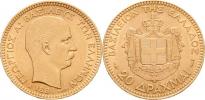 20 Drachma 1884 A