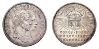 Větší jeton na korunovaci v Bratislavě - 28.IX.1830 -