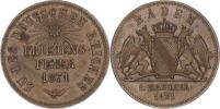 1 Kreuzer 1871 - vítězství nad Francií KM 252