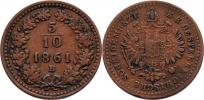 5/10 Krejcaru 1861 B