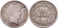 Dime (10 Cent) 1902 - Barber