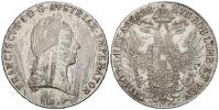 Tolar konv. 1822 B. Nov.-67. skvrnky