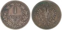 1 Krejcar 1860 V