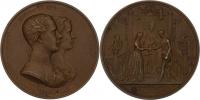 Lange - bronz. medaile na svatbu ve Vídni 24.4.1854 -