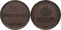 10 Centesimi 1849 M - větší typ