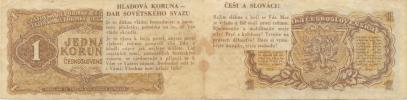1 Kčs 1953 - tzv. hladová "DAR SOVĚTSKÉHO SVAZU"