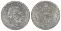 20 Krejcar 1868 b.zn.