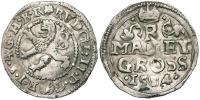 Malý groš  1584  K. Hora - Šatný. HN-1b