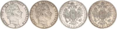 Zlatník 1860 A - obě varianty (s tečkou a bez za REX)       2 ks
