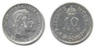 10 kr. 1858 A        "R"