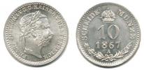 10 Krejcar 1867 A_R!