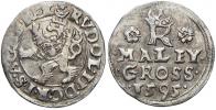 Malý groš 1595 Jáchymov - Hoffmann. HN-8b, opis 7c