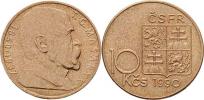 10 Kčs 1990 - TGM