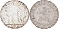 100 Kčs 1955 - Osvobození - Sign.J.B širší bez patek