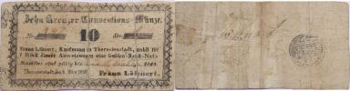 Terezín (Theresienstadt) - 10 Kr.C.M.. 8.3.1849