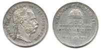 Malý žeton na uherskou korunovaci 8.6.1867 v Budapešti