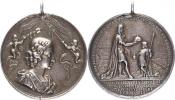 Korunovační medaile na uherského krále v Bratislavě 9.12. 1687