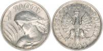 1 Zloty 1925 - s tečkou (minc. Londýn)