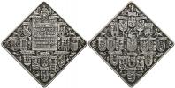 Teplice - Sudetendeutsche Numismatische Gessellschaft. Medaile na založení spolku a výstavu mincí a medailí v Teplicích 1932. Ve štítku nápis
