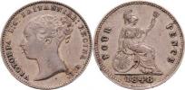 4 Pence 1848 - sedící Britania