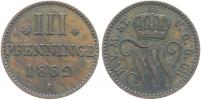 III Pfennig 1862 A