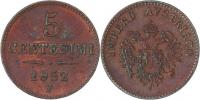 5 Centesimi 1852 V - menší typ