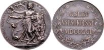 IV.všesokolský slet v Praze 1901 - Čechie se lvem