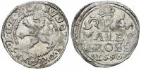 Malý groš 1596 K. Hora - Herold. HN-8, opis 7a (.D.G - R I.)