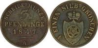 3 Pfenninge 1847 A KM 253