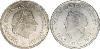10 Gulden b.l. (1970) - 25. výročí osvobození      KM 195    Ag 7
