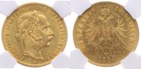 8 Zlatník 1884 b.zn._NGC: AU58