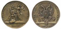 Nesign. - medaile posměšná na korunovaci na římského císaře 4.10.1745