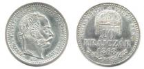 10 Krejcar 1868 KB - MKVP - květinka v opisu na aversu - novoražba