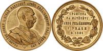 Christlbauer - čes.medaile na návštěvu Prahy 1891 -