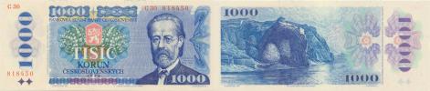 1000 Kčs vzor 1985  sér. C 30       Baj. 102