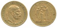 100 Koruna 1907 KB - korunovační (nákl. 10897 ks) - pův.ražba