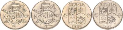 5 Kčs 1991 Kremnica +Llantrisant              2 ks