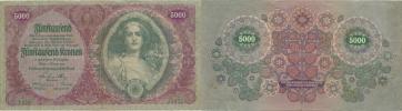 5 000 Kronen 2.1. 1922   sér. 1259         Pick 79_2x přelož.