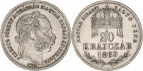 20 kr. 1869 GYF "RR"